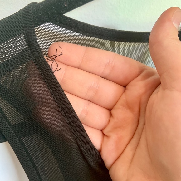 5/25 Black and cream lace fit and flare mini dress - Picture 6 of 8